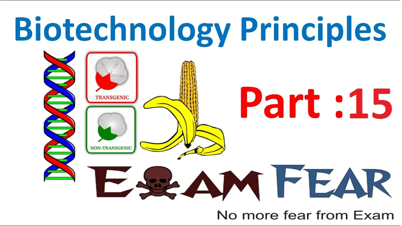 Biology Biotechnology Principles part 15 (Competent Host)   class 12 XII
