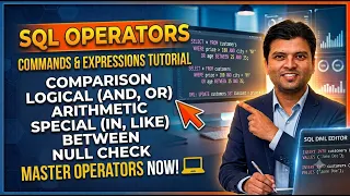 SQL Operators Arithmetic Comparison Logical Special Set Operators