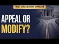 Appealing vs Modifying Family Court Decisions
