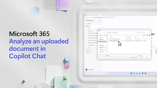 Analyze an uploaded document in Copilot Chat