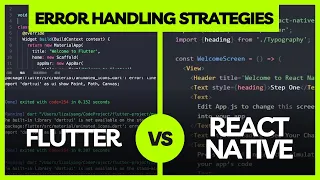 Deep Dive Error Handling Showdown - Flutter vs React Native