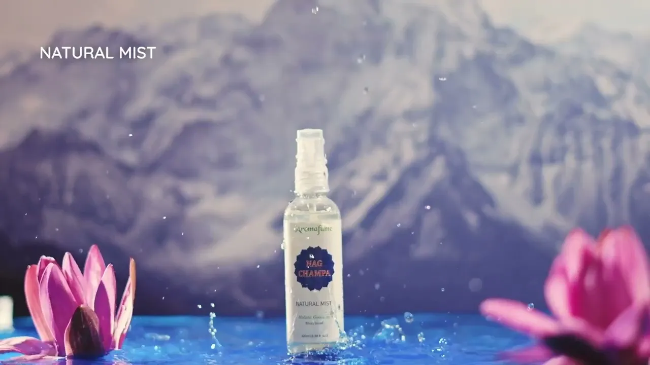 Nag Champa Collection Video - Showcasing Smokeless Incense bricks, mists, Essential Oil Blends, and Aromatherapy Roll-ons