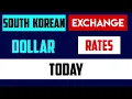 SOUTH KOREAN WON EXCHANGE RATES 17 July 2024