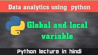 Global and local variable in python