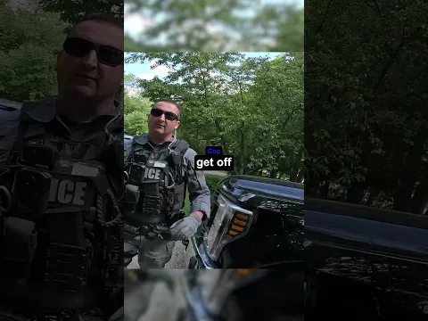 Psycho Cop Follows Biker Home😳 Credit: @Mustard_Bandit on YT