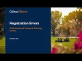 Registration Errors