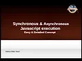 Synchronous Asynchronous Javascript Easy Simple concept - Synchronous Asynchronous
