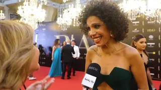 سينتيا كرم بعد تكريمها ندين جابر اصطادتني غدي وايغل فيلمز فاتحة خير وانتظروا ما بعد عدلا 