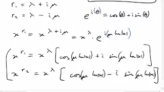 Euler Equation Complex Roots