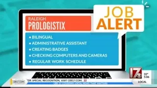 CBS 17 Job Alert - Prologistix is hiring