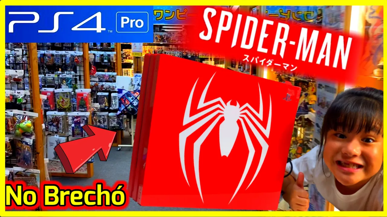 CAÇADA GAMER ,PS4 LIMITED EDITION  SPIDER-MAN NO BRECHÓ ,DO JAPÃO