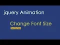 jquery Animation Tutorial Change Font Size csPoint Web Designing Tutorial
