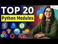 Top 20 Useful Python Modules Libraries in 15 Minutes Learn Python for Beginners