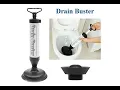 DRAIN BUSTER CLEAN DRAINS TOILETS HOW TO USE DRAIN BUSTER POWERFUL MULTI DRAIN PLUNGER