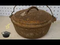 Cast Iron Dutch Oven Restoration Cooking