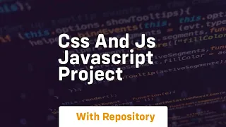 Css and js javascript project