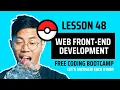 Pokedex React App pagination part 2 - Web Front-end Development Lesson 48 Free Coding Bootcamp