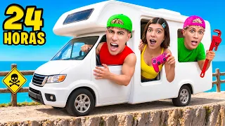 24 HORAS EN CASA RODANTE !!