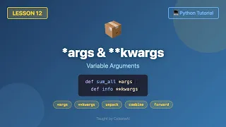 Python args and kwargs Explained - Beginner Tutorial with mini project