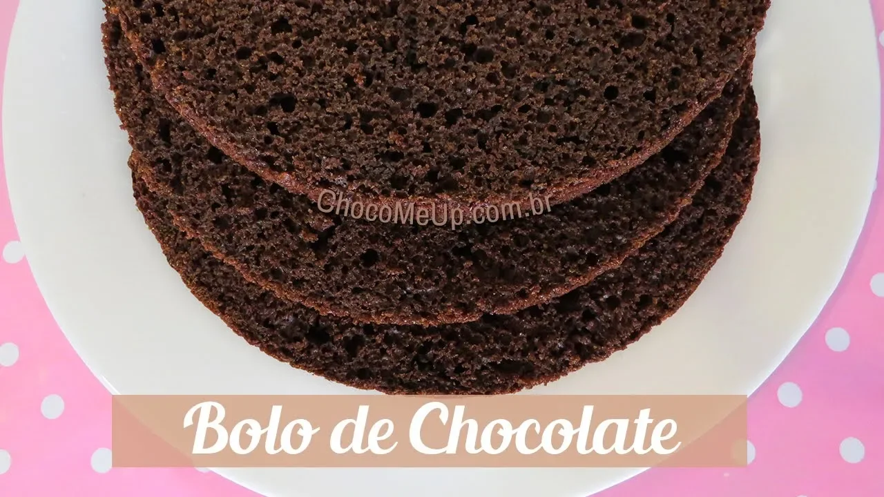 MASSA DE CHOCOLATE PARA BOLOS E CUPCAKES RECEITA CHOCOMEUP