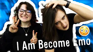 happy boi transforms to emo diddleydares with annakatmeow