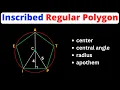 Identify the Center Central Angle Radius Apothem of Inscribed Polygons Eat Pi
