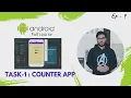 Counter App Development Task-1 Android Development tutorial in Hindi
