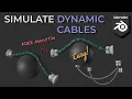 Simulate Complex Cables in Blender EASY FREE blend file