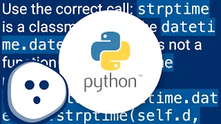 AttributeError datetime module has no attribute strptime