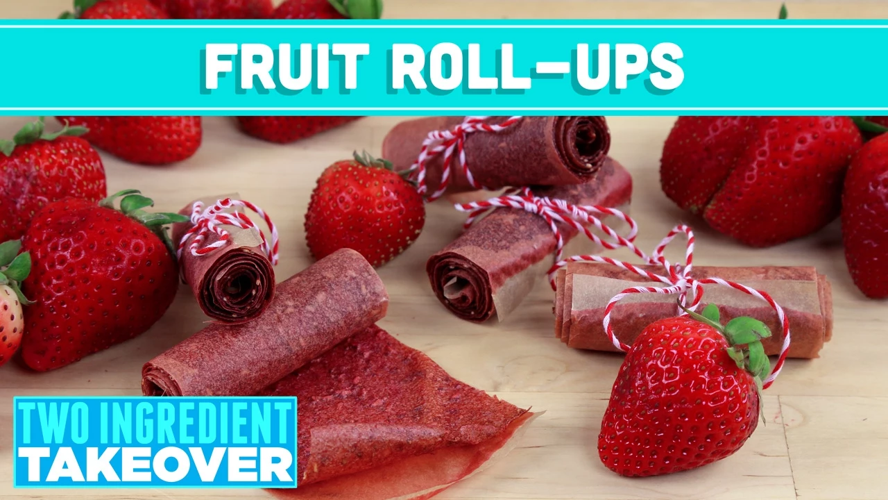 Homemade Fruit Leather (Healthy Fruit Roll Ups) 2 Ingredient Takeover - Mind Over Munch