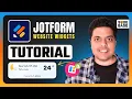 Jotform Website Widgets Tutorial For Beginners Step By Step