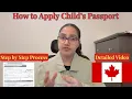 How to Apply for a Child Passport in Canada Step-by-Step Guide for Parents