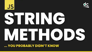 5 JavaScript String Methods You Probably Didn t Know