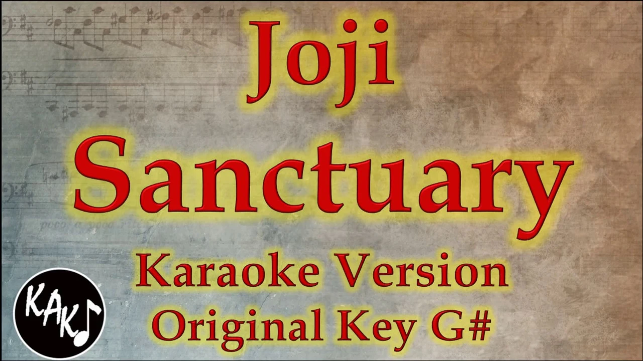 Sanctuary Karaoke - Joji Instrumental Lyrics Cover Original Key G#