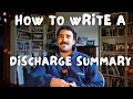 how to write a discharge summary tutorial for doctors FREE notion template