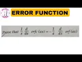 Error Function Engineering Maths-2 Problem 4 SPPU