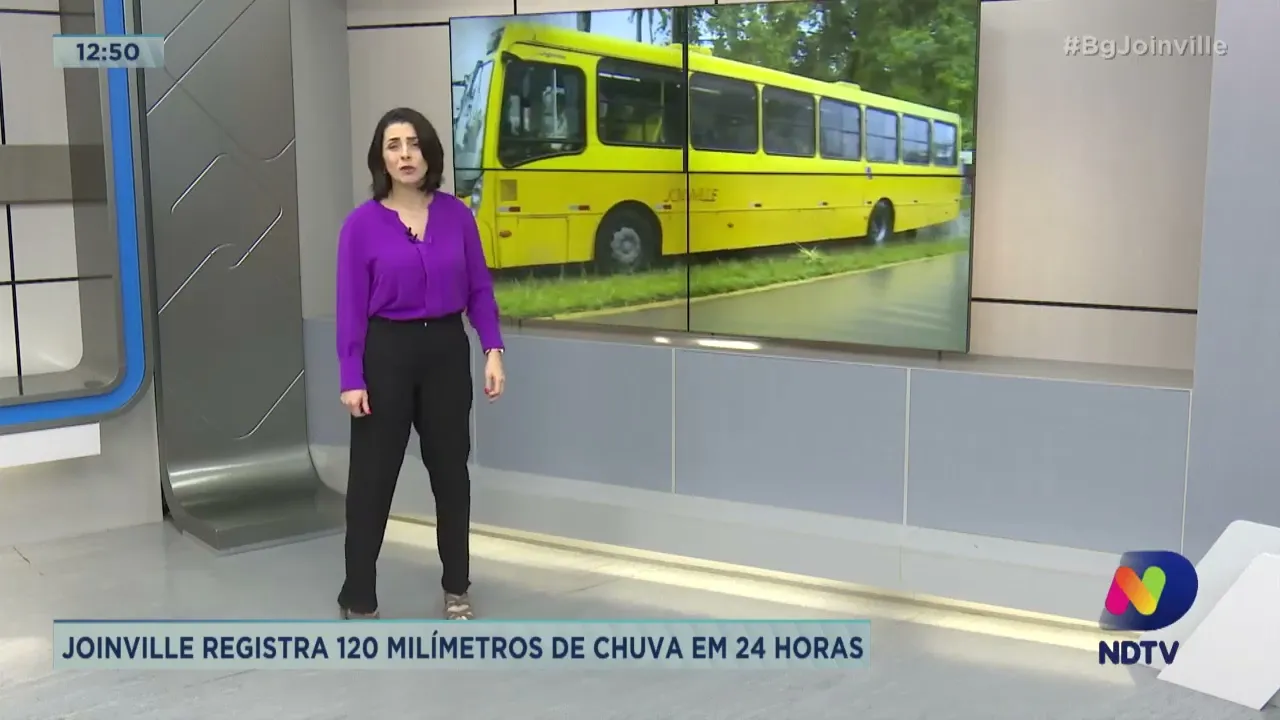 Joinville registra 120 milímetros de chuva em 24h