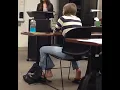 Classroom Candid Shoeplay