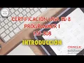 Certificacion Java SE 8 Programmer I 1Z0-808 - Introduccion
