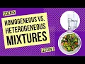 Homogeneous vs Heterogeneous Mixtures What s the Difference