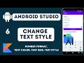 How to Format Text in Android Studio