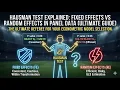 Hausman Test Explained Fixed Effects vs Random Effects in Panel Data Ultimate Guide
