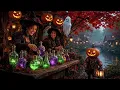 Relaxing Halloween Ambience 2026🎃 Haunted Halloween Village Riverside👻Spooky Sounds, Halloween Music