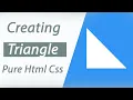 Creating a Right-Triangle with CSS CSS Shape Triangle CSS tutorial Pure Html Css
