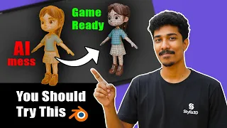 Clean Up AI 3D Models Like a Pro Blender Tutorial 2025