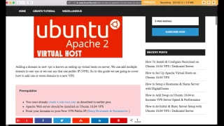How to Set Up Create Apache Virtual Hosts on Ubuntu 16 04 VPS