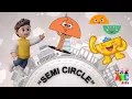 Semi Circle Shape Song I Learn shape I Semi circle shape I Learn semi circle I