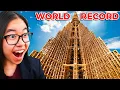 Lagu *Collapsing* the World's Tallest Kapla Tower! (Behind the Scenes)
