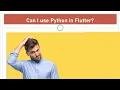 Can I use Python in Flutter