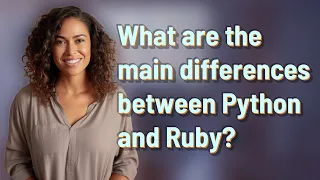 What are the main differences between Python and Ruby